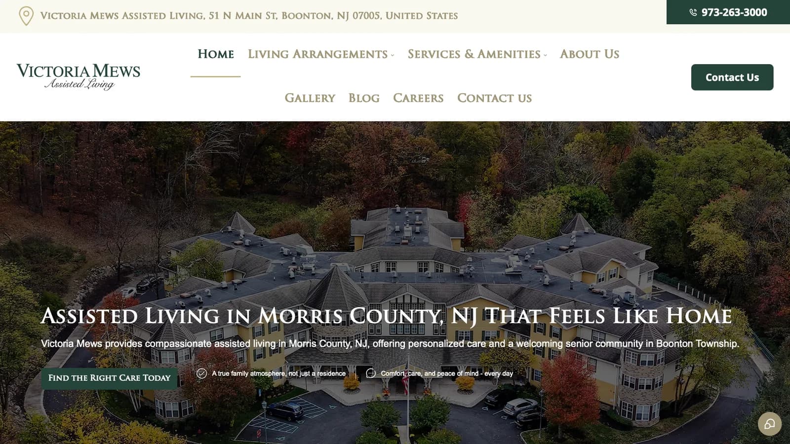 Victoria Mews website, built by Insight Media